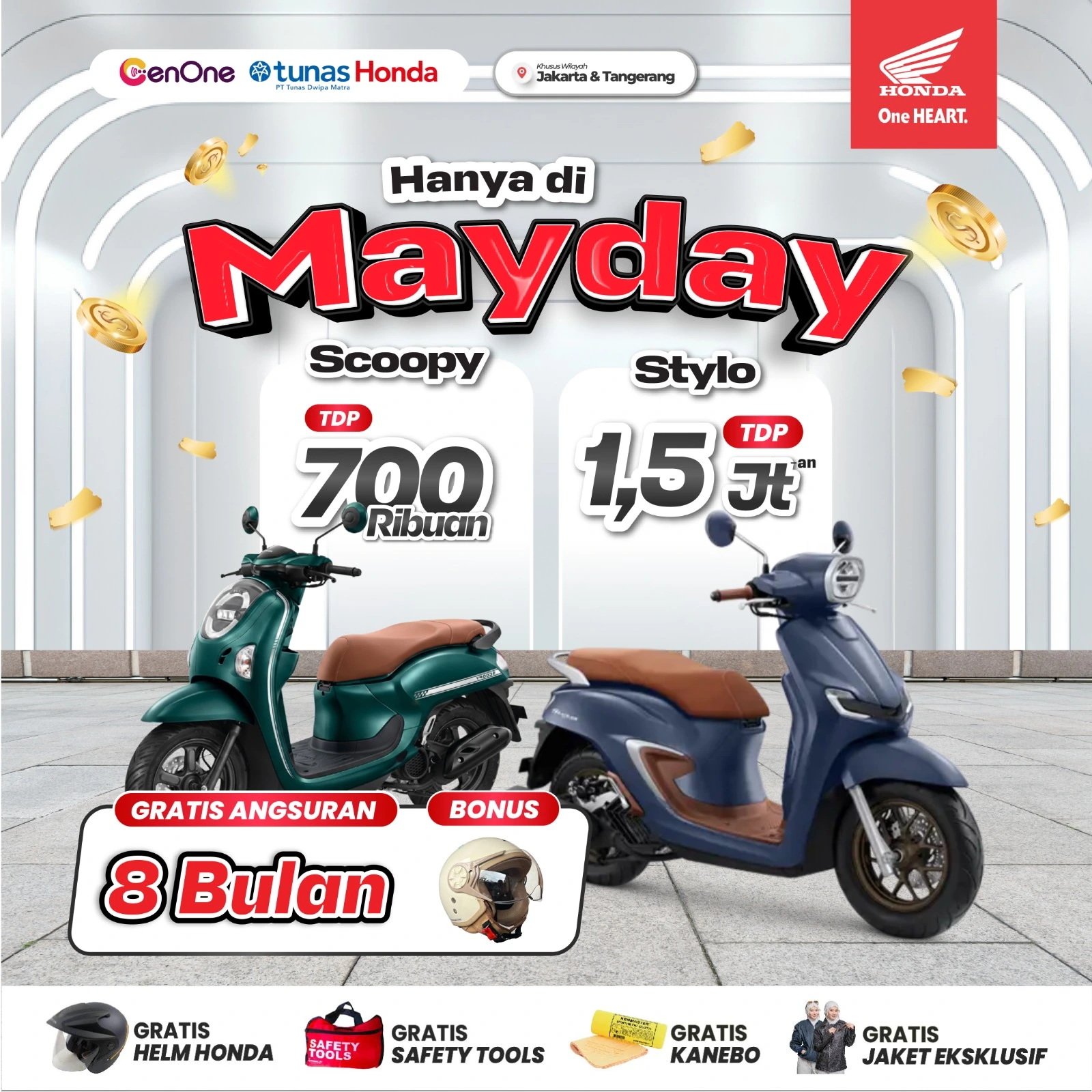 PROMO HONDA SCOOPY & STYLO - MEI